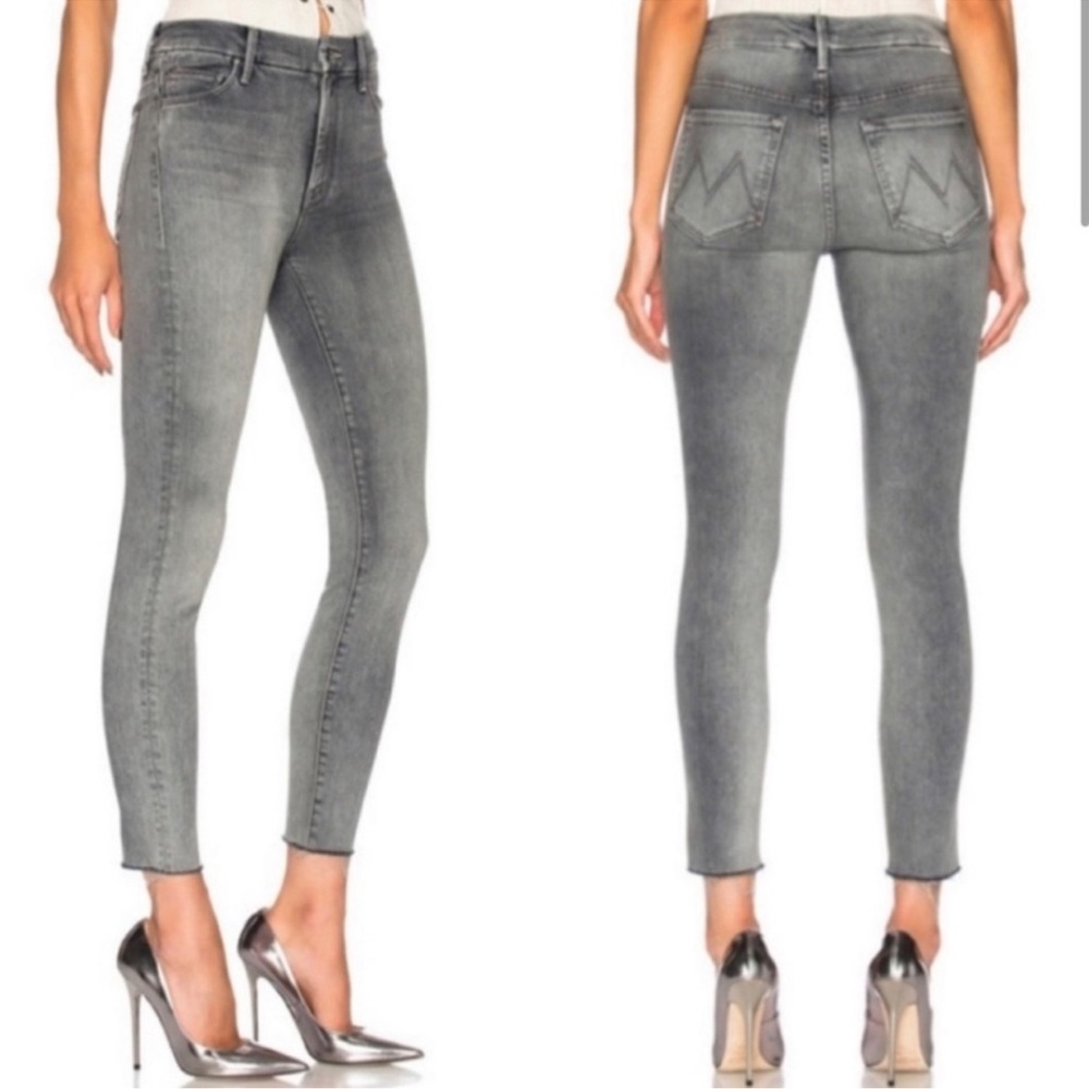 Distressed Mother Looker Ankle Fray On the Moon